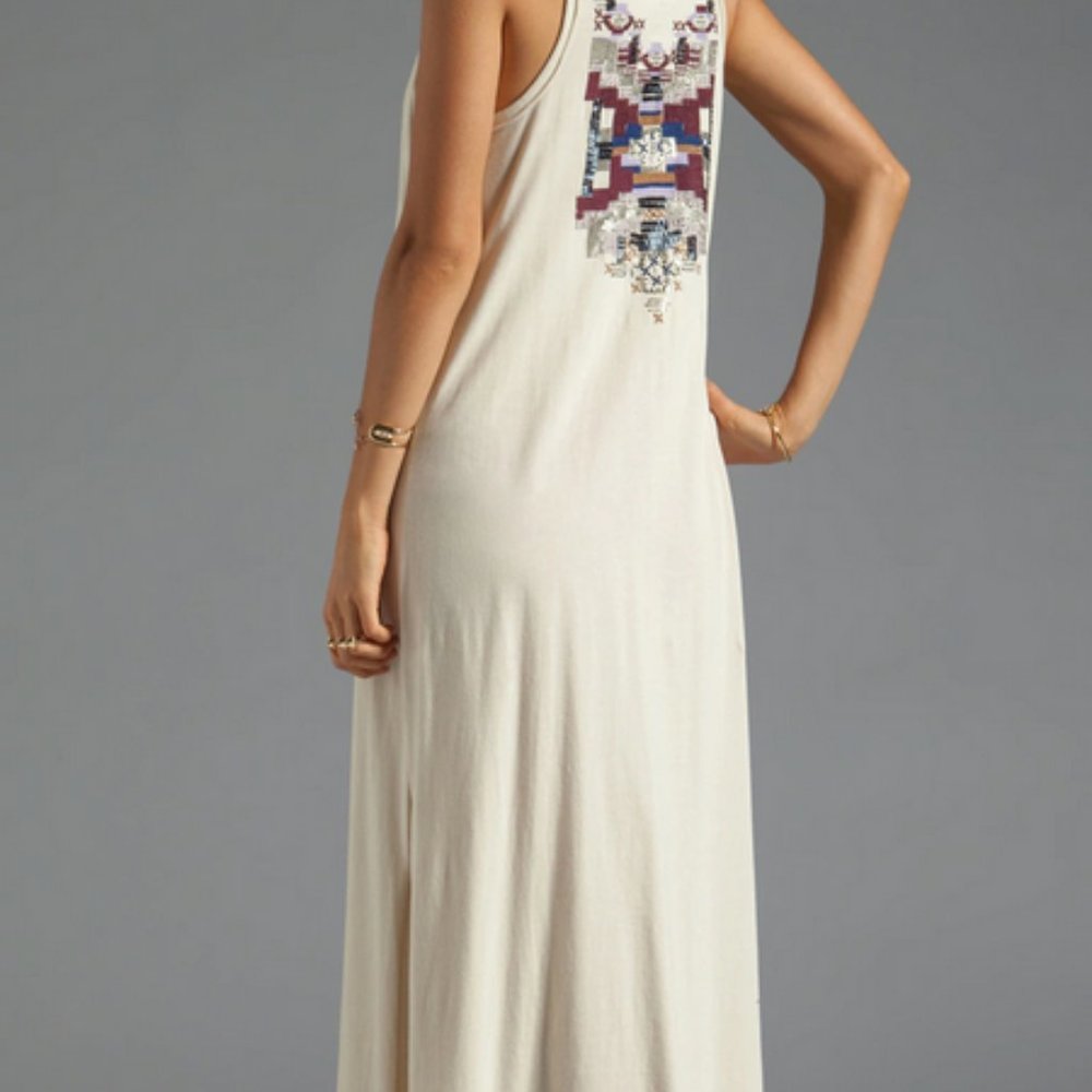 Black Maxi embellished embroidered beaded Dress.